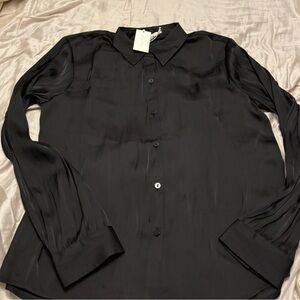 Brand New Z Supply Classic Black Blouse
